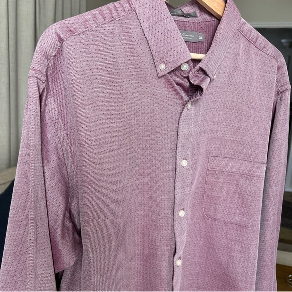 Daniel Cremieux Men’s Plum Long Sleeve Button Up Shirt Size XL - Picture 3 of 14